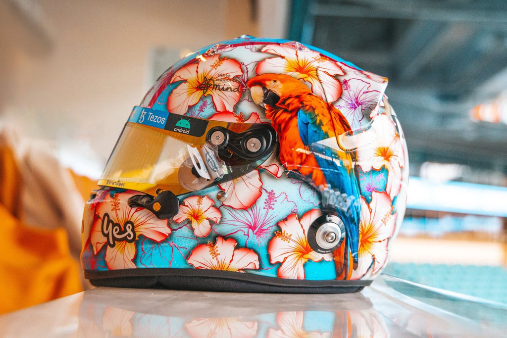 Ricciardo reveals unique new helmet design for Miami � Art of Helmets