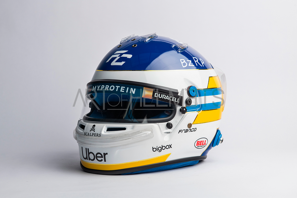 フランコ・コラピント 2024 メキシコグランプリ F1 フルサイズ 1:1 レプリ​​カ ヘルメット – ヘルメットの芸術