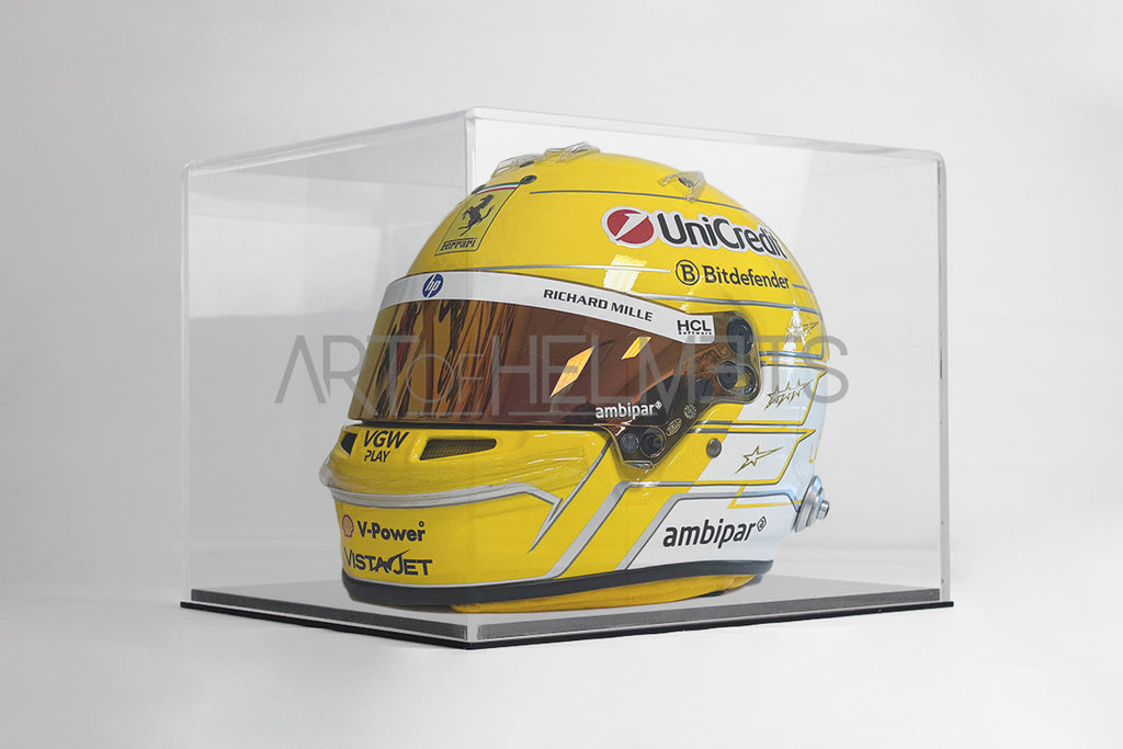 Casque Hamilton F1 Monza 2012 – Miniature Arai 1/2 – Occasion