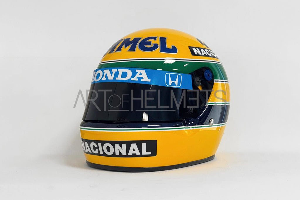 Ayrton Senna 1987 F1 Helmet | Full-Scale 1:1 Replica