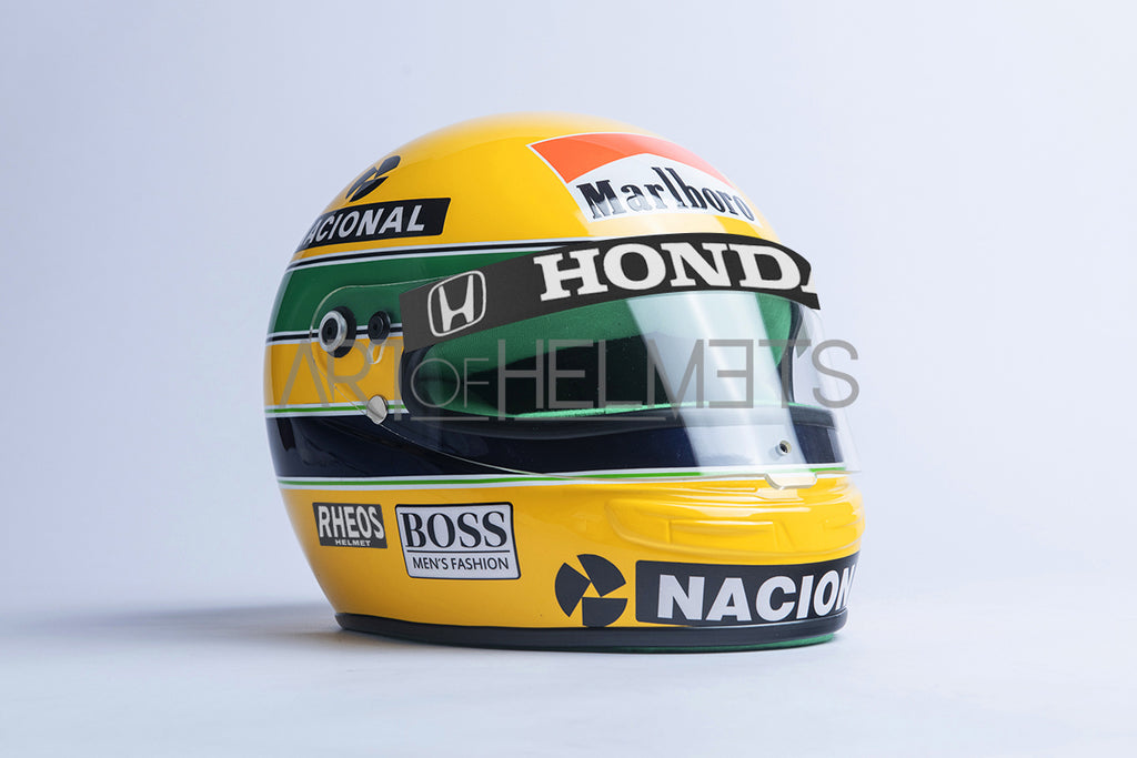 Ayrton Senna 1991 F1 Helmet | Full-Scale 1:1 Replica