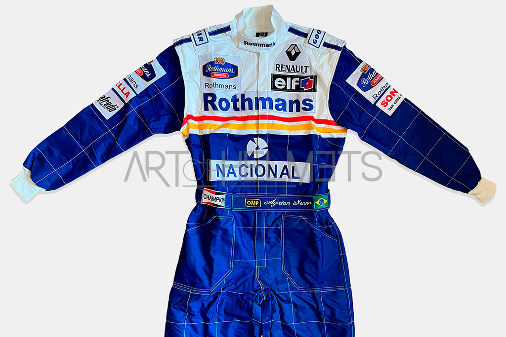 Ayrton Senna 1994 F1 Race Embroidered Suit Replica – Art of Helmets