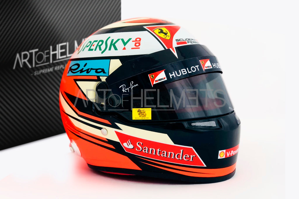 ライコネン 2017 1/2 ヘルメット F1 フェラーリ raikkonen Kimi Raikkonen 2017 1:2 Scale Replica Helmet – Art of Helmets