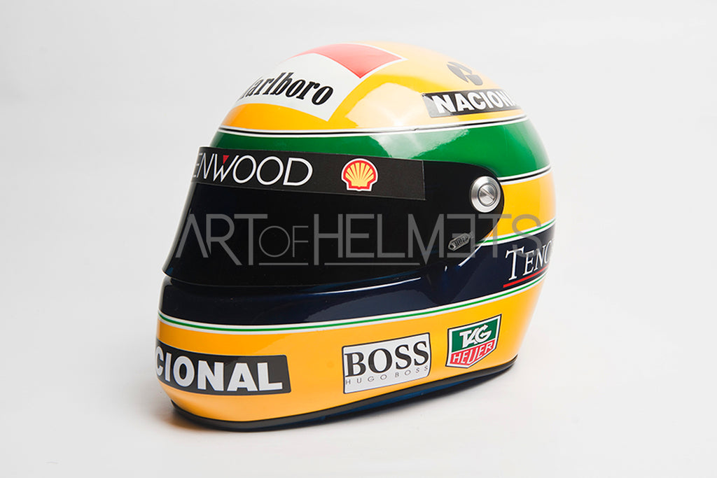 Ayrton Senna 1993 F1 Full-Size 1:1 Replica Helmet – Art of Helmets