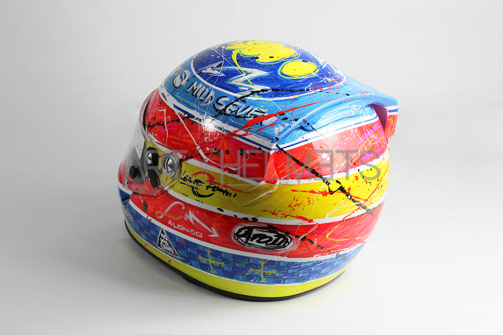 Fernando Alonso 2005 Art Custom Full-Size 1:1 Replica Helmet by Montesano.