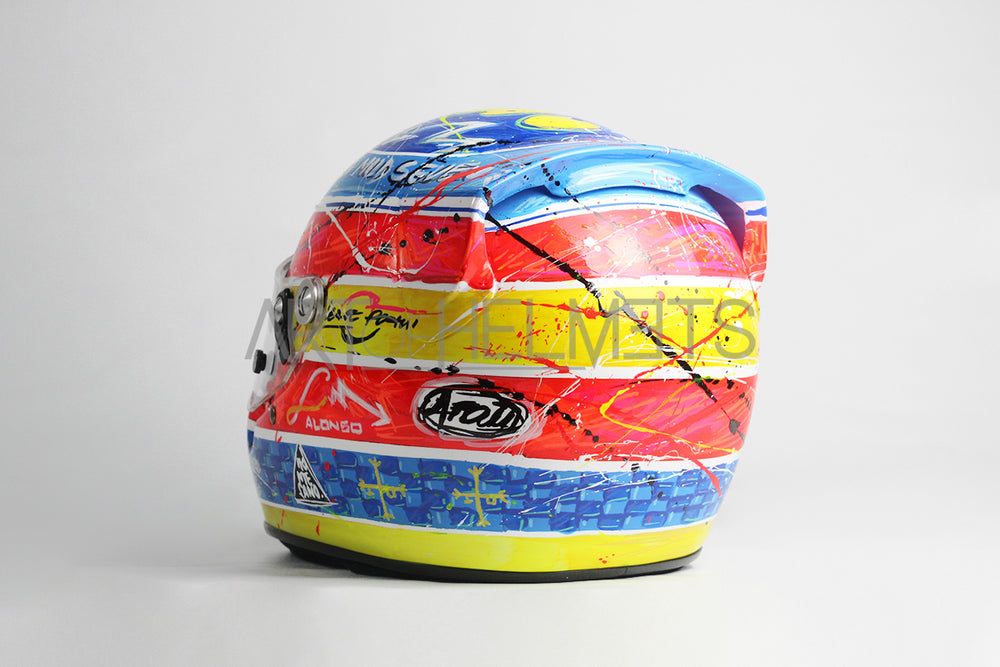 Fernando Alonso 2005 Art Custom Full-Size 1:1 Replica Helmet by Montesano.
