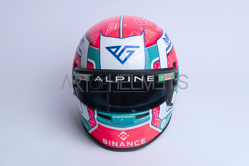 Pierre Gasly 2023 Miami GP F1 Full-Size 1:1 Replica Helmet
