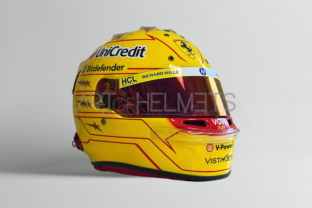 Lewis Hamilton 2025 F1 Pre- Season Full-Size 1:1 Replica Helmet (Glossy)