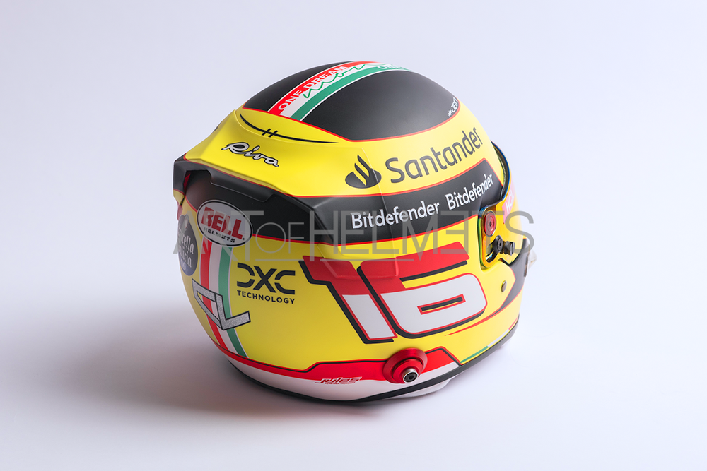 Charles Leclerc 2023 Monza Grand Prix F1 Full-Size 1:1 Replica Helmet (Original Visor)