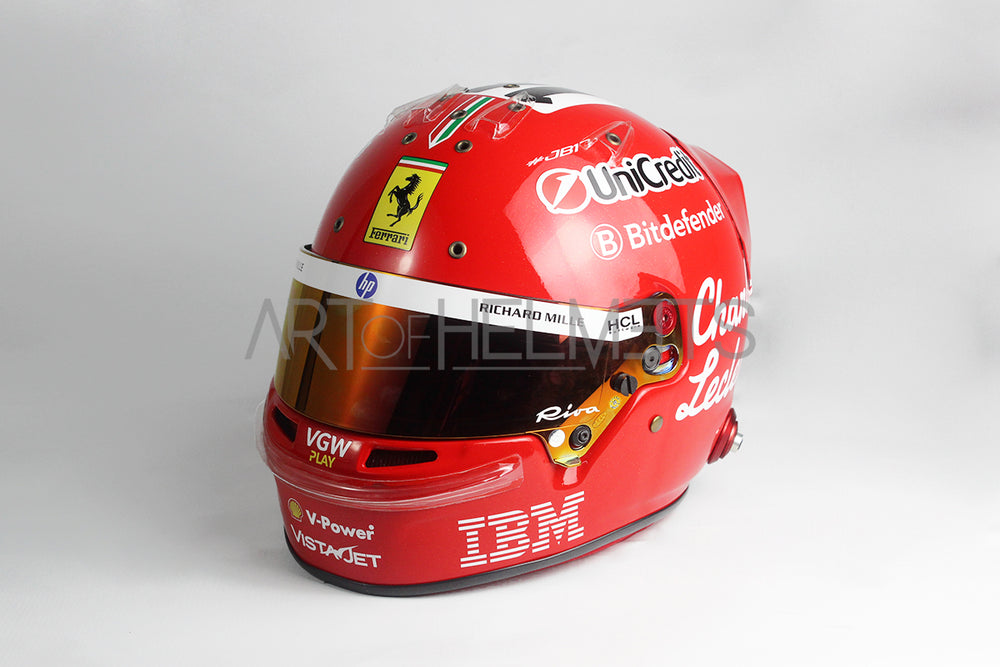 Charles Leclerc 2025 F1 Monza GP Special Full-Size 1:1 Replica Helmet