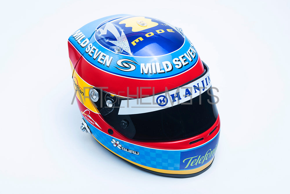 Fernando Alonso 2005 F1-Weltmeister in voller Größe 1:1 Helm-Replik