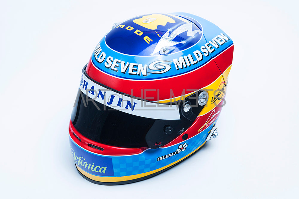Fernando Alonso 2005 F1-Weltmeister in voller Größe 1:1 Helm-Replik
