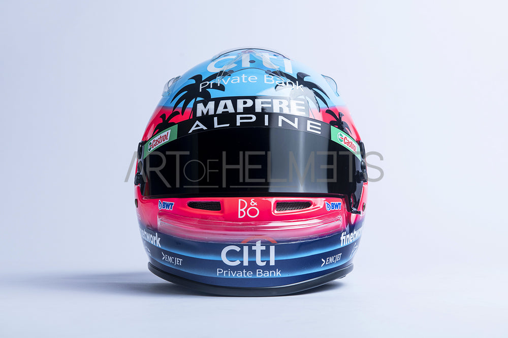 Fernando Alonso 2022 Miami Grand Prix F1 Full-Size 1:1 Replica Helmet