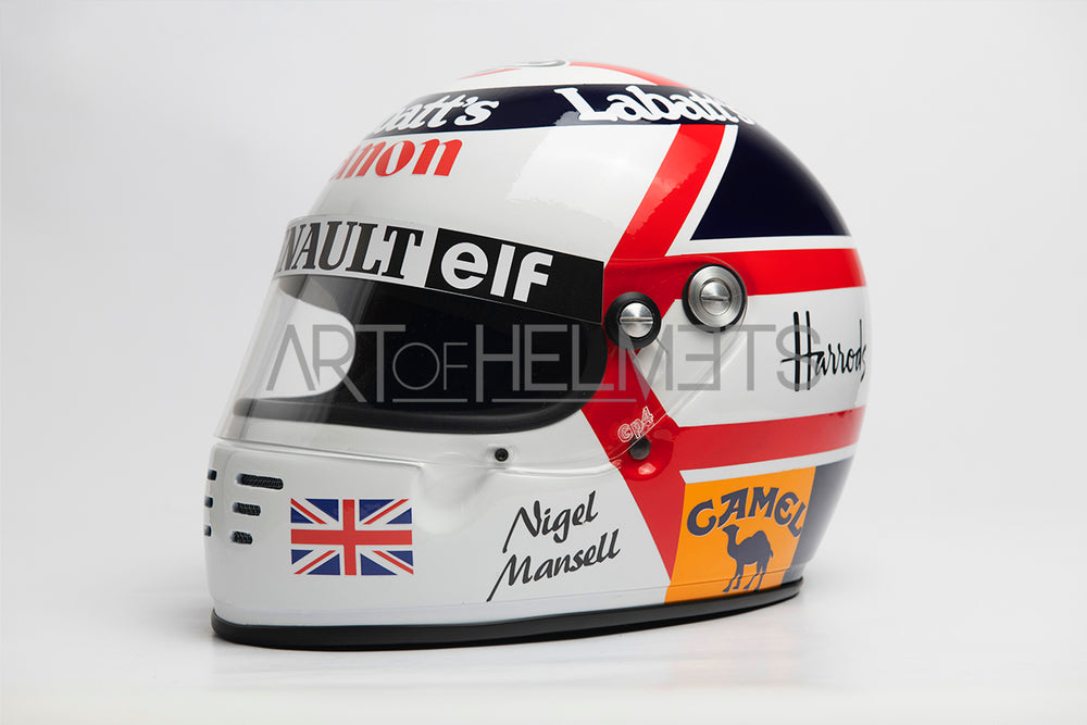 Nigel Mansell 1992 F1-Weltmeister Vollformat 1:1 Helm-Replik