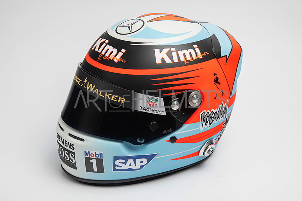 Kimi Räikkönen 2006 Grand Prix von Monaco in voller Größe 1:1 Helm-Replik
