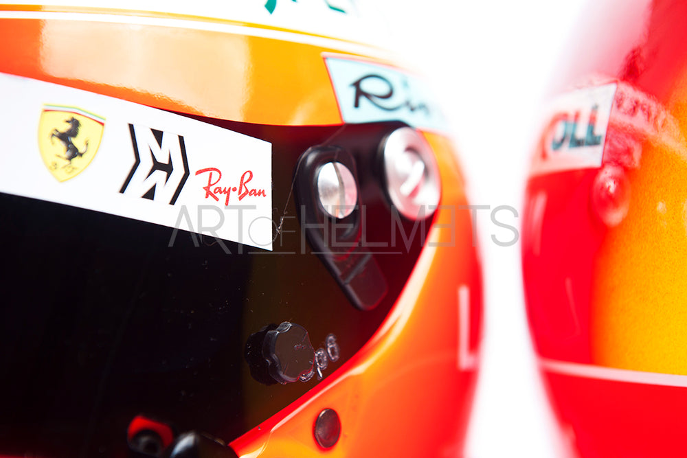 Sebastian Vettel 2019 Monaco Grand Prix Full-Size 1:1 Replikat Helm