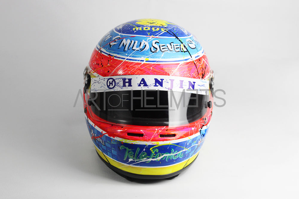 Fernando Alonso 2005 Art Custom Full-Size 1:1 Replica Helmet by Montesano.