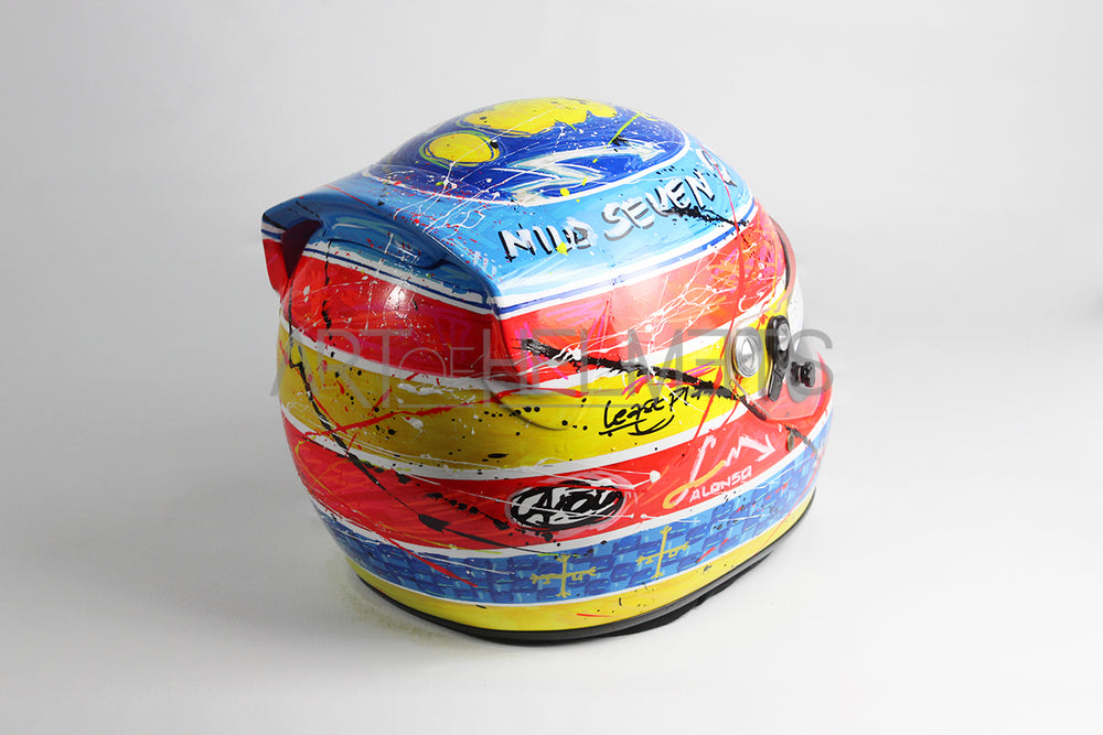 Fernando Alonso 2005 Art Custom Full-Size 1:1 Replica Helmet by Montesano.