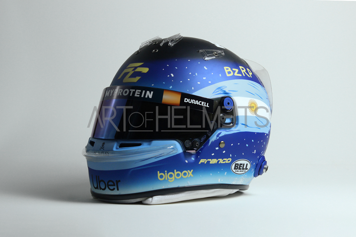 Franco Colapinto 2024 Qatar Grand Prix F1 Full-Size 1:1 Replica Helmet