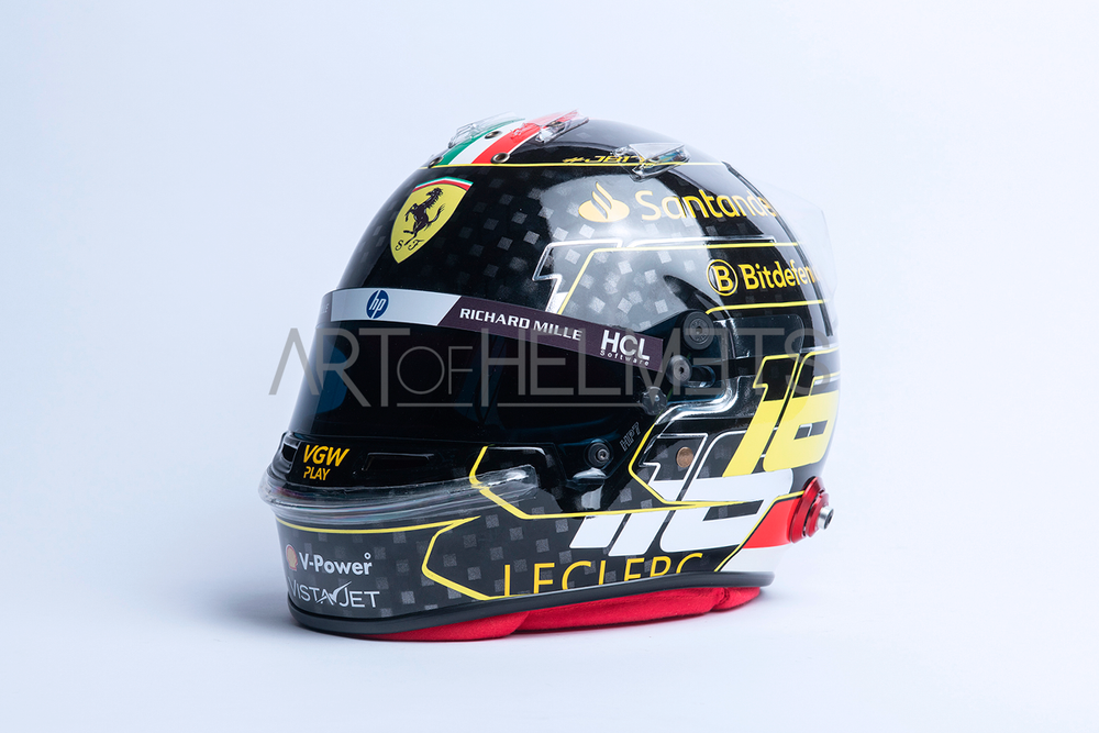 Monza Cappello Leclerc 2022 Casco Formula Leclerc Spark Helmet