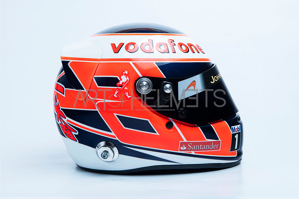 Réplica del casco de Fórmula Uno 1:1 de Jenson Button 2013