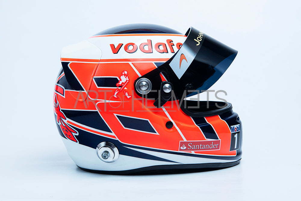 Réplica del casco de Fórmula Uno 1:1 de Jenson Button 2013