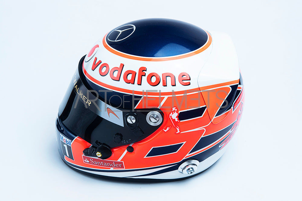 Réplica del casco de Fórmula Uno 1:1 de Jenson Button 2013