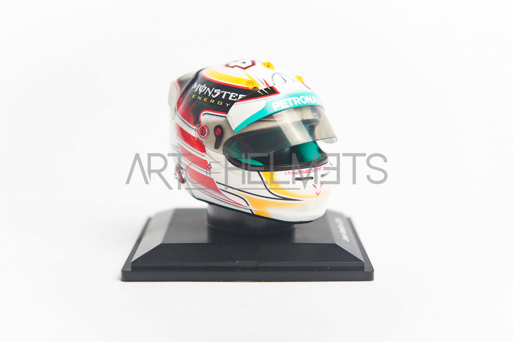 Réplica del casco a escala 1:5 de Lewis Hamilton 2014