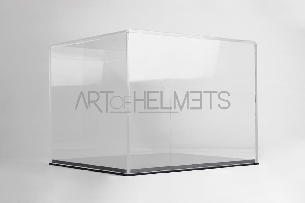 Acrylic Display Case for 1:1 Scale F1 Replica Hemet - Black Base.