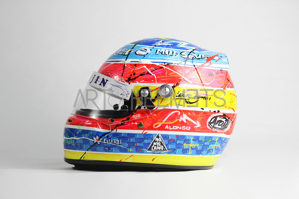Fernando Alonso 2005 Art Custom Full-Size 1:1 Replica Helmet by Montesano.