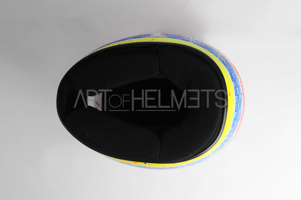 Fernando Alonso 2005 Art Custom Full-Size 1:1 Replica Helmet by Montesano.