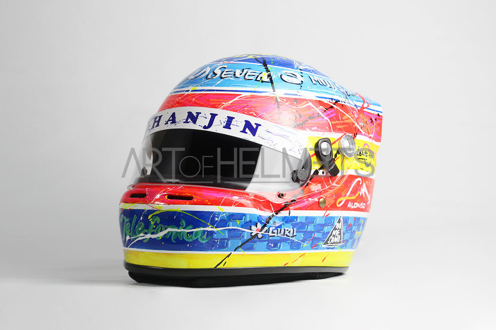 Fernando Alonso 2005 Art Custom Full-Size 1:1 Replica Helmet by Montesano.