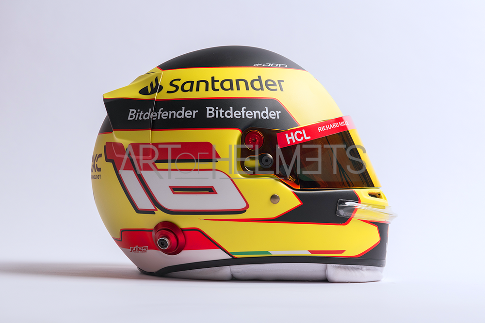 Charles Leclerc 2023 Monza Grand Prix F1 Full-Size 1:1 Replica Helmet (Original Visor)