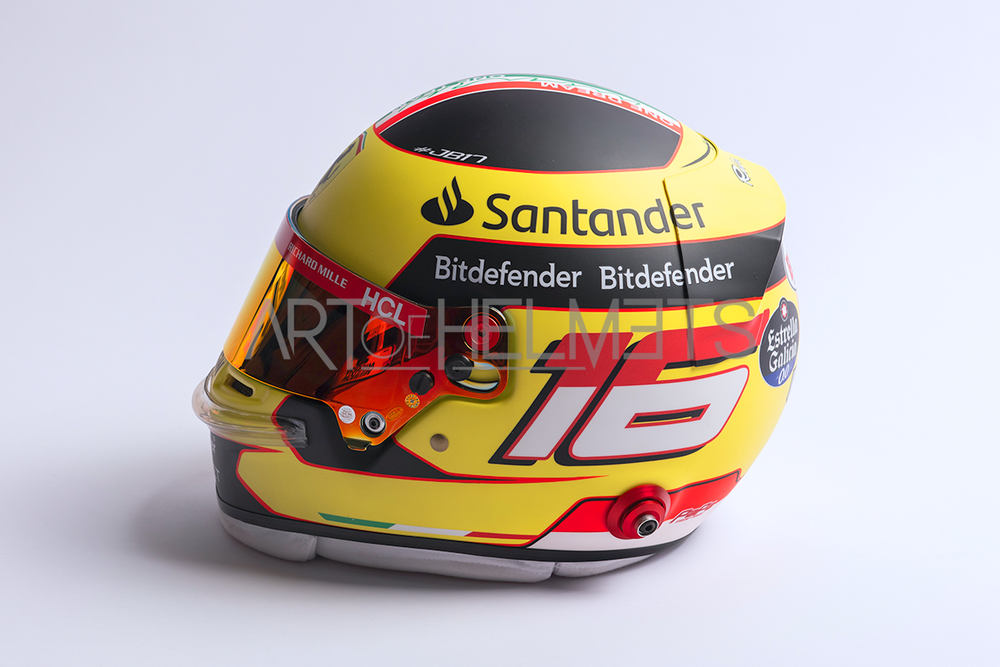 Charles Leclerc 2023 Monza Grand Prix F1 Full-Size 1:1 Replica Helmet (Original Visor)
