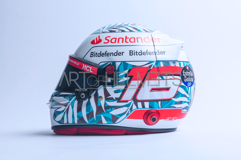 Charles Leclerc 2023 Miami Grand Prix F1 Full-Size 1:1 Replica Helmet