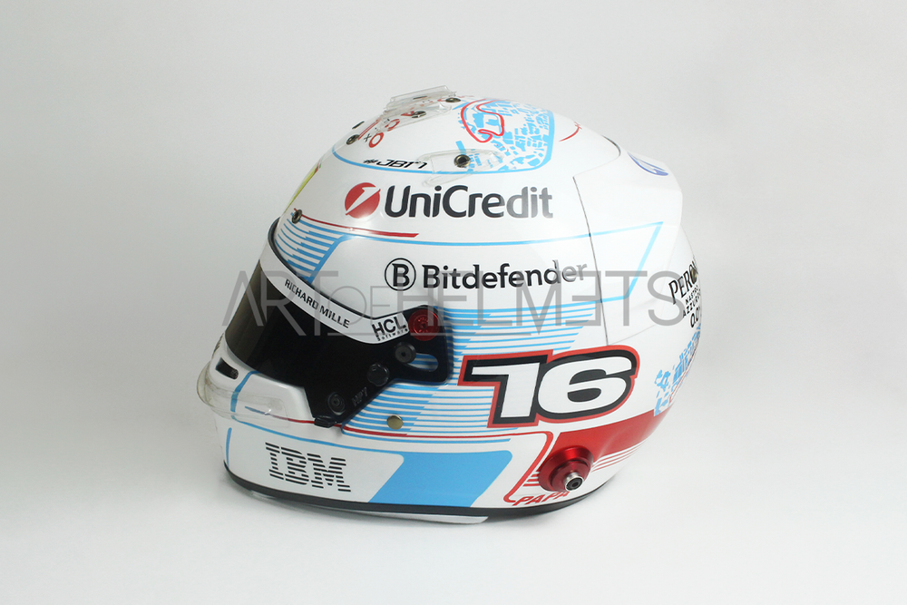 Charles Leclerc 2025 Monaco GP F1 Full-Size 1:1 Replica Helmet