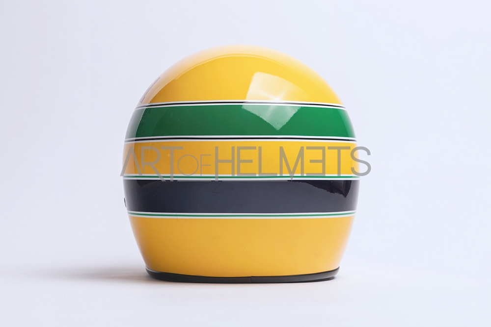 Ayrton Senna 1983 FIRST FORMULA 1 TEST Full-Size 1:1 Replica Helmet