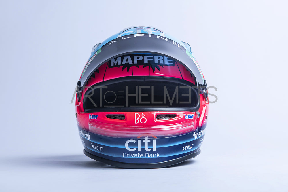 Fernando Alonso 2022 Miami Grand Prix F1 Full-Size 1:1 Replica Helmet