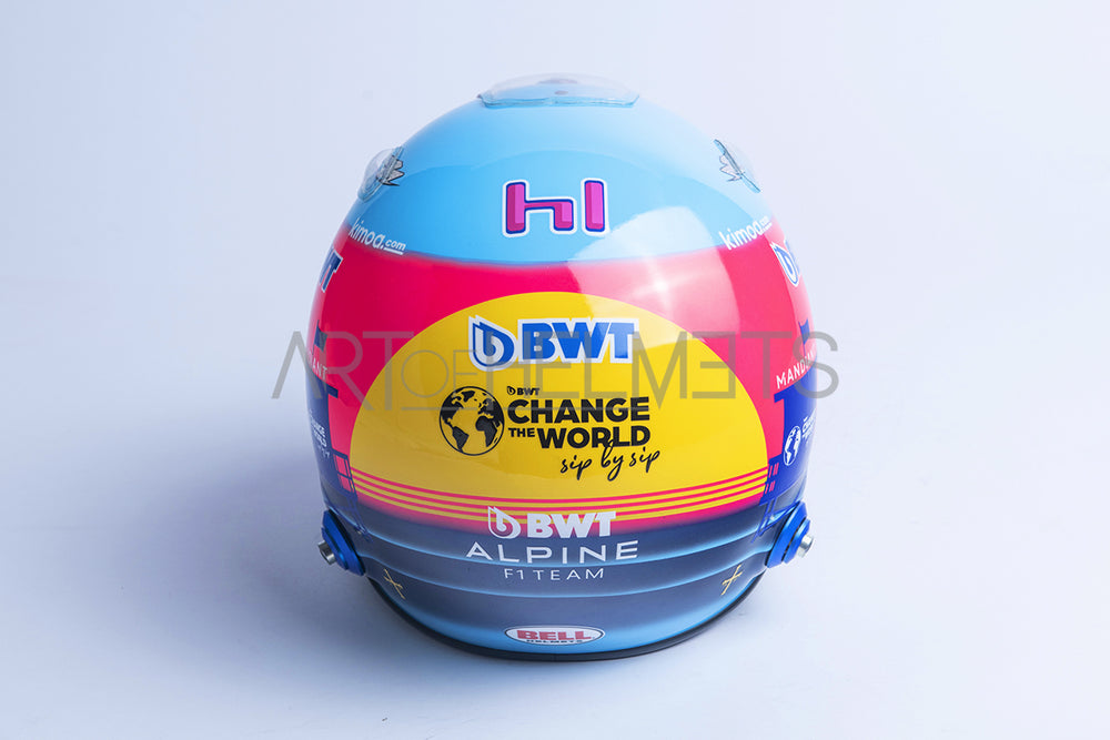 Fernando Alonso 2022 Miami Grand Prix F1 Full-Size 1:1 Replica Helmet
