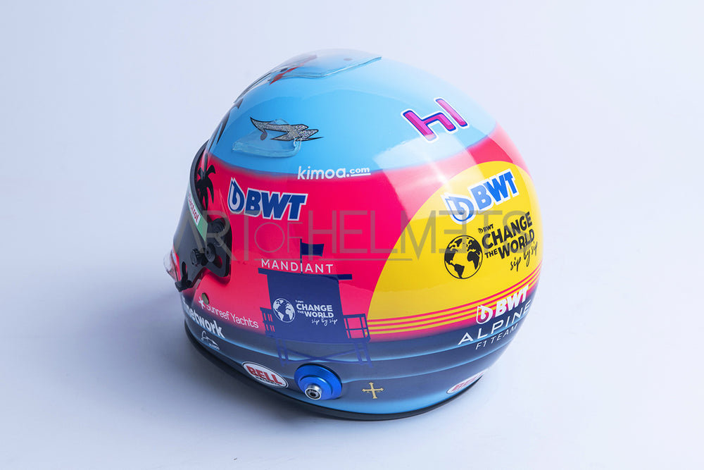 Fernando Alonso 2022 Miami Grand Prix F1 Full-Size 1:1 Replica Helmet