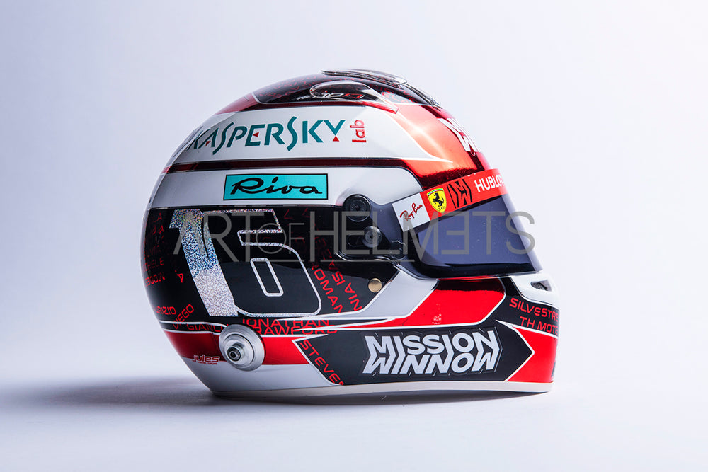 Charles Leclerc 2019 Abu Dhabi GP Full-Size 1:1 Replica Helmet
