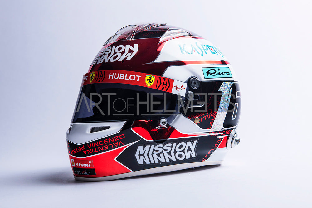 Charles Leclerc 2019 Abu Dhabi GP Full-Size 1:1 Replica Helmet