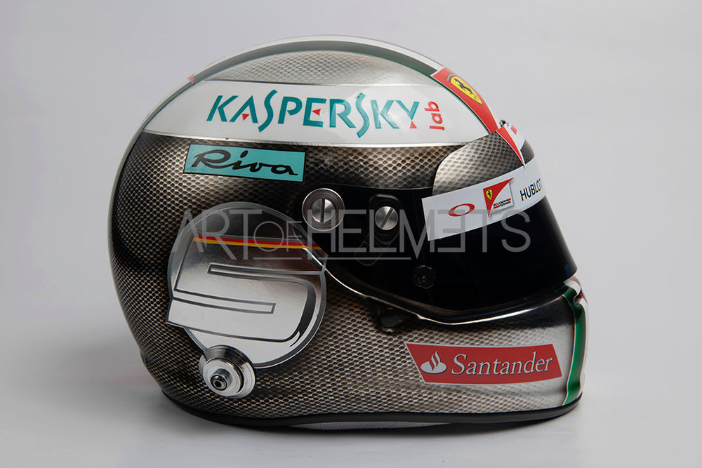 Sebastian Vettel 2017 Chrome Monza Grand Prix Réplique 1:1 du casque