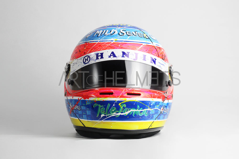 Fernando Alonso 2005 Art Custom Full-Size 1:1 Replica Helmet by Montesano.