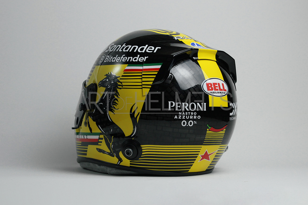 Carlos Sainz 2024 Monza Grand Prix F1 Full-Size 1:1 Replica Helmet