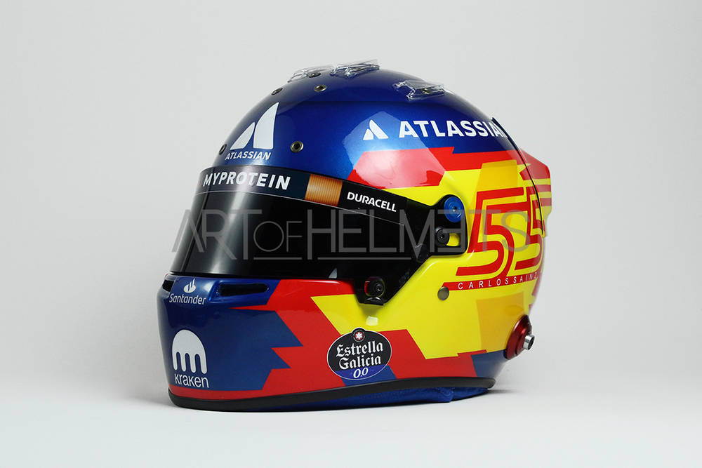 Carlos Sainz 2025 F1 Full-Size 1:1 Replica Helmet