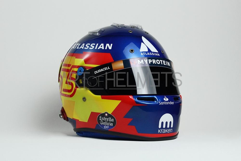 Carlos Sainz 2025 F1 Full-Size 1:1 Replica Helmet
