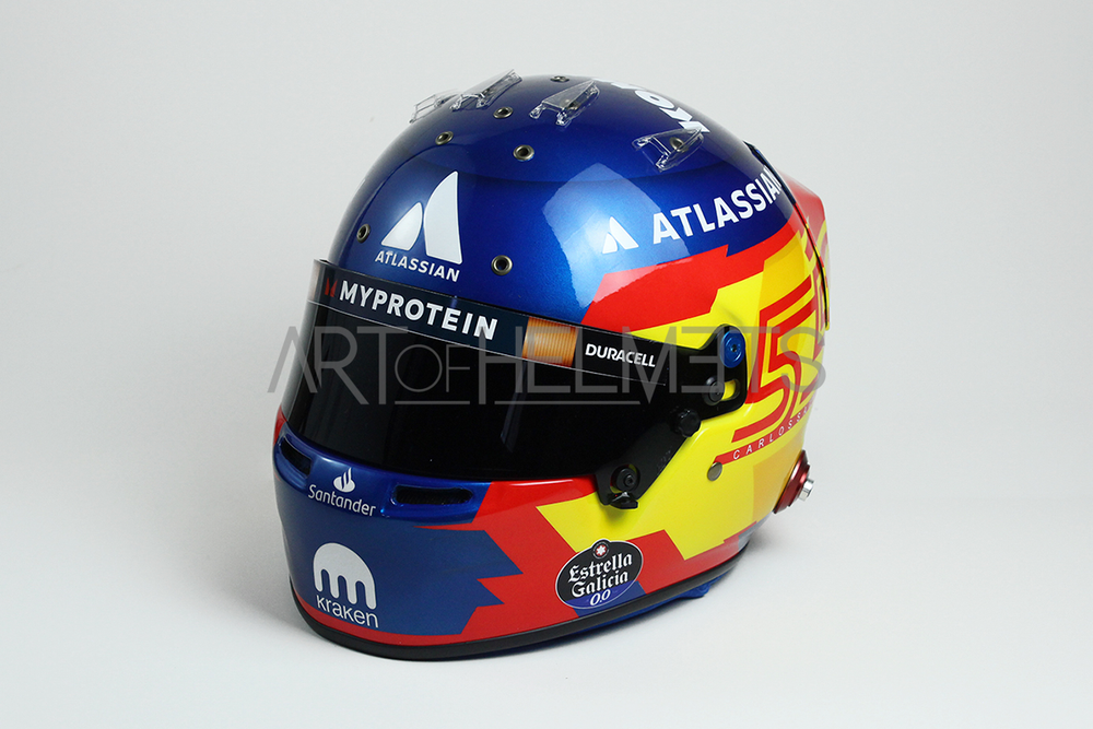 Carlos Sainz 2025 F1 Full-Size 1:1 Replica Helmet