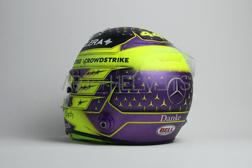 Lewis Hamilton 2024 F1 Abu Dhabi GP "Farewell" Full-Size 1:1 Replica Helmet