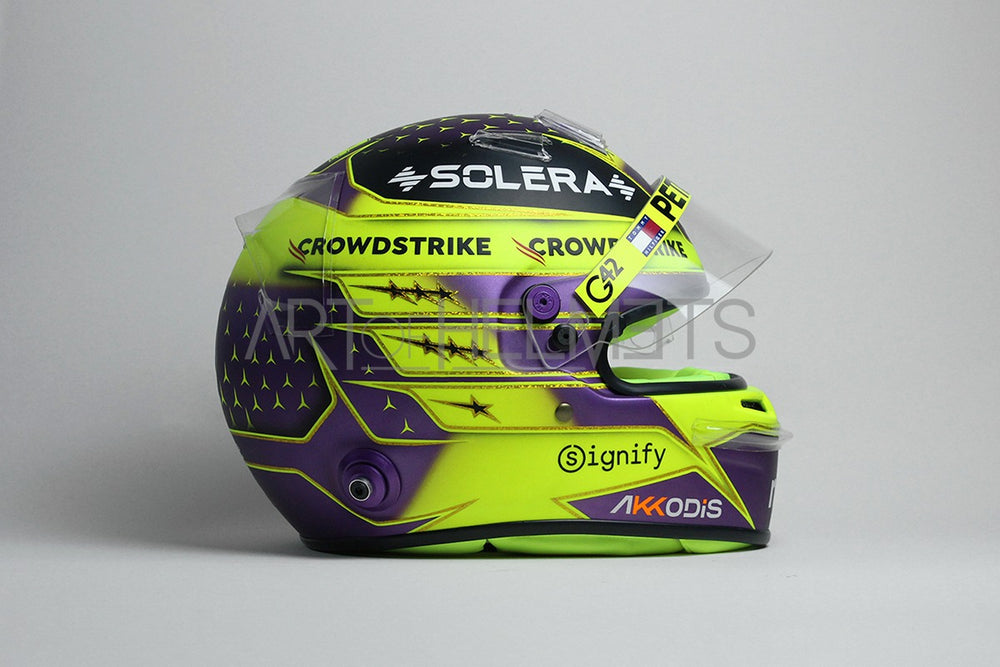 Lewis Hamilton 2024 F1 Abu Dhabi GP "Farewell" Full-Size 1:1 Replica Helmet